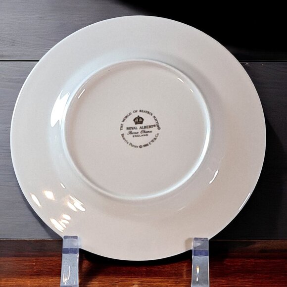 Royal Albert Benjamin Bunny Beatrix Potter 1986 Side Plate 6.5" England - Picture 5 of 11